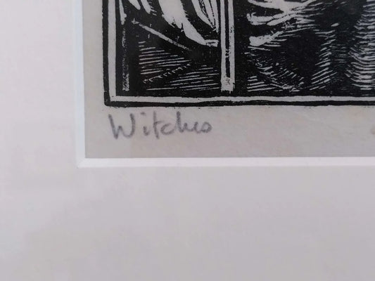 SOLD - Witches - Engraving