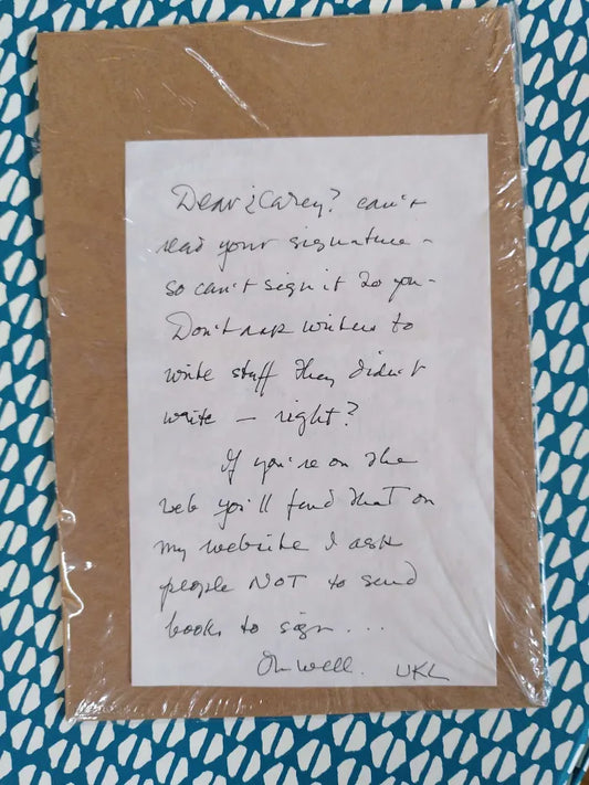 The Left Hand of Darkness, First UK edition (+) HOLOGRAPH LETTER