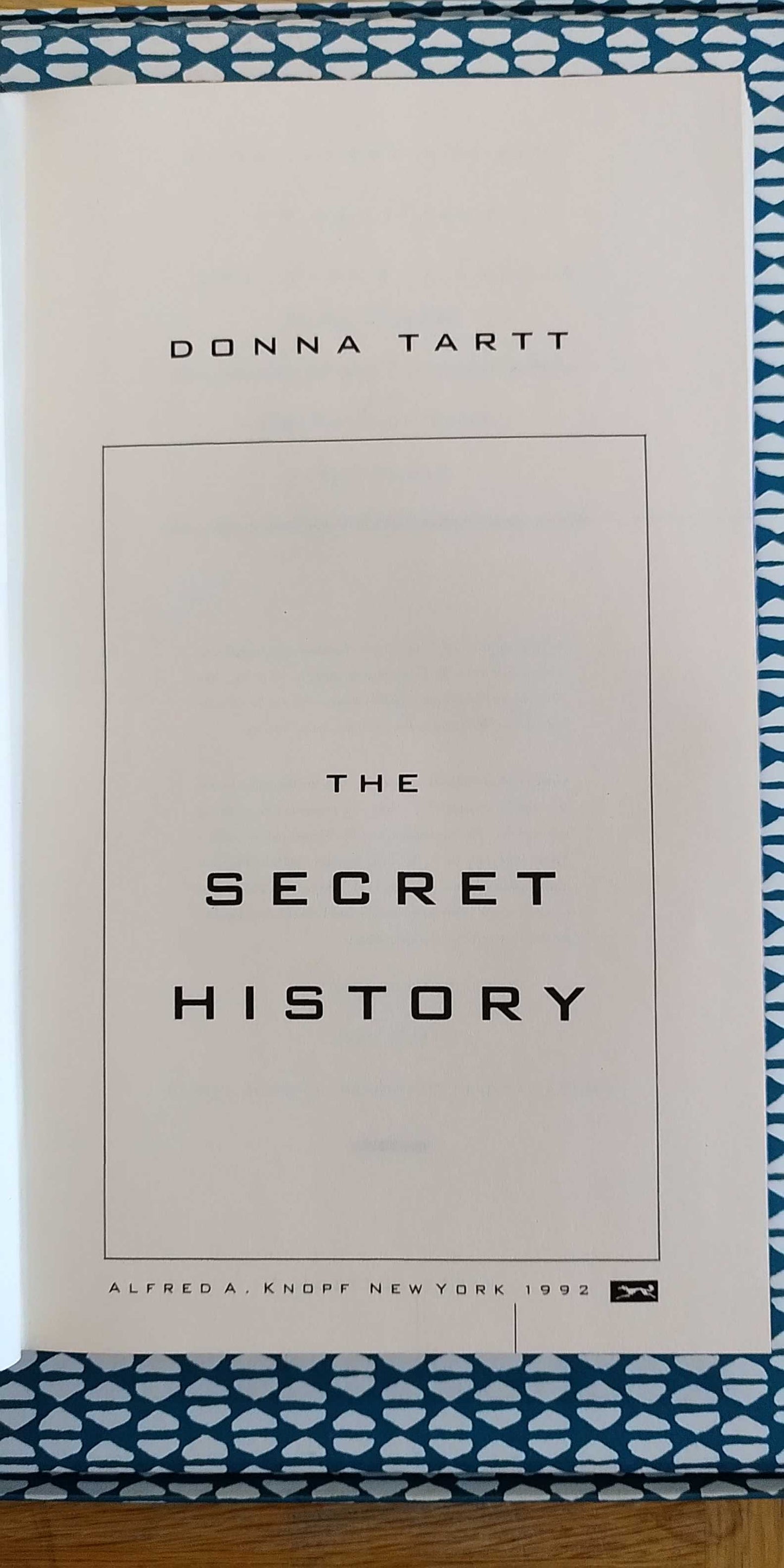 The Secret History, 1st edition, 1st Printing, SIGNED