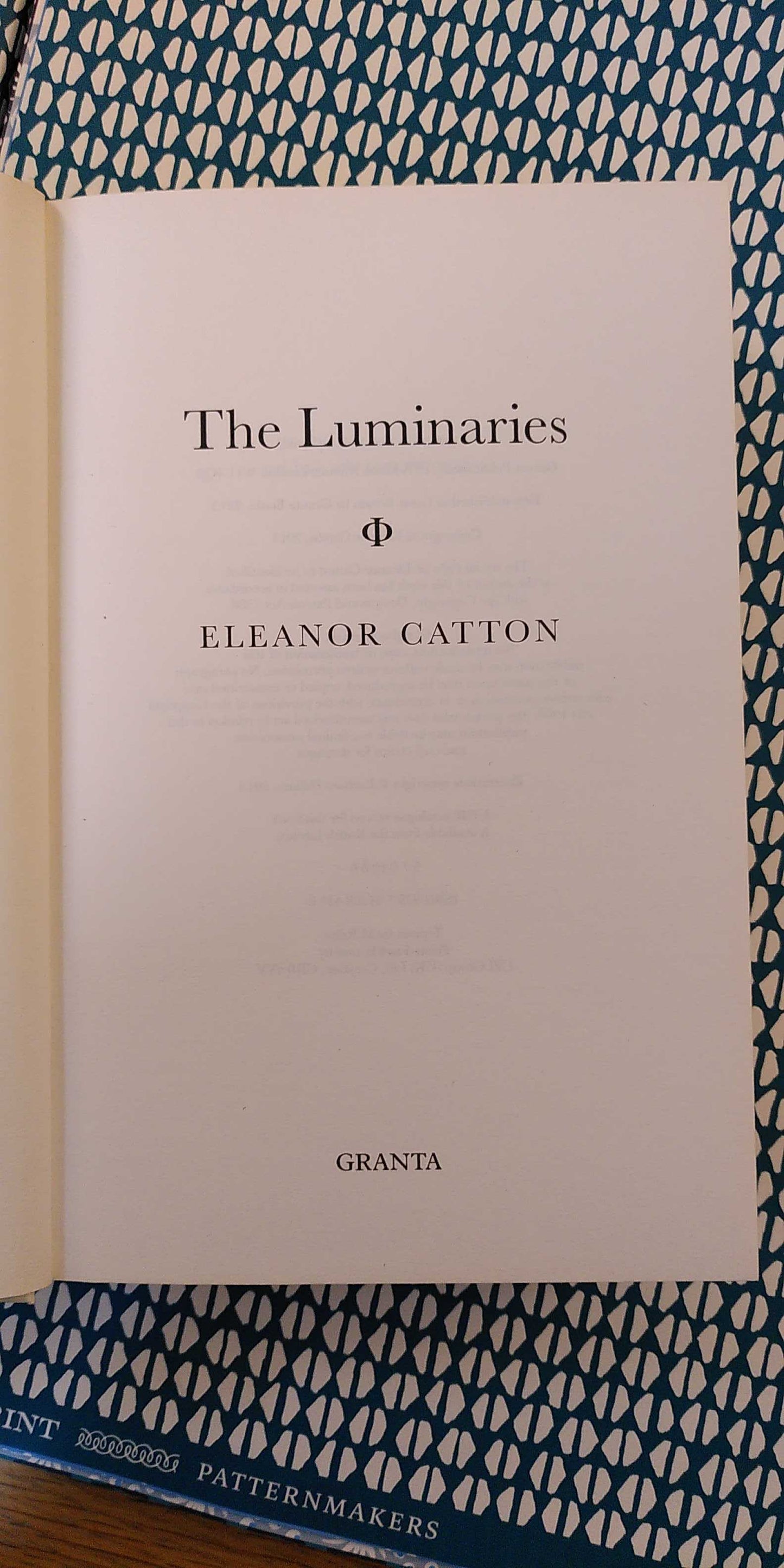 The Luminaries, 1st edition