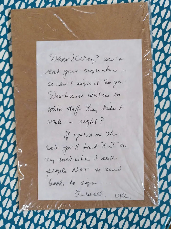 The Left Hand of Darkness, First UK edition (+) HOLOGRAPH LETTER