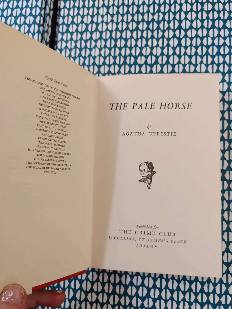 The Pale Horse, 1st edition, 1st printing